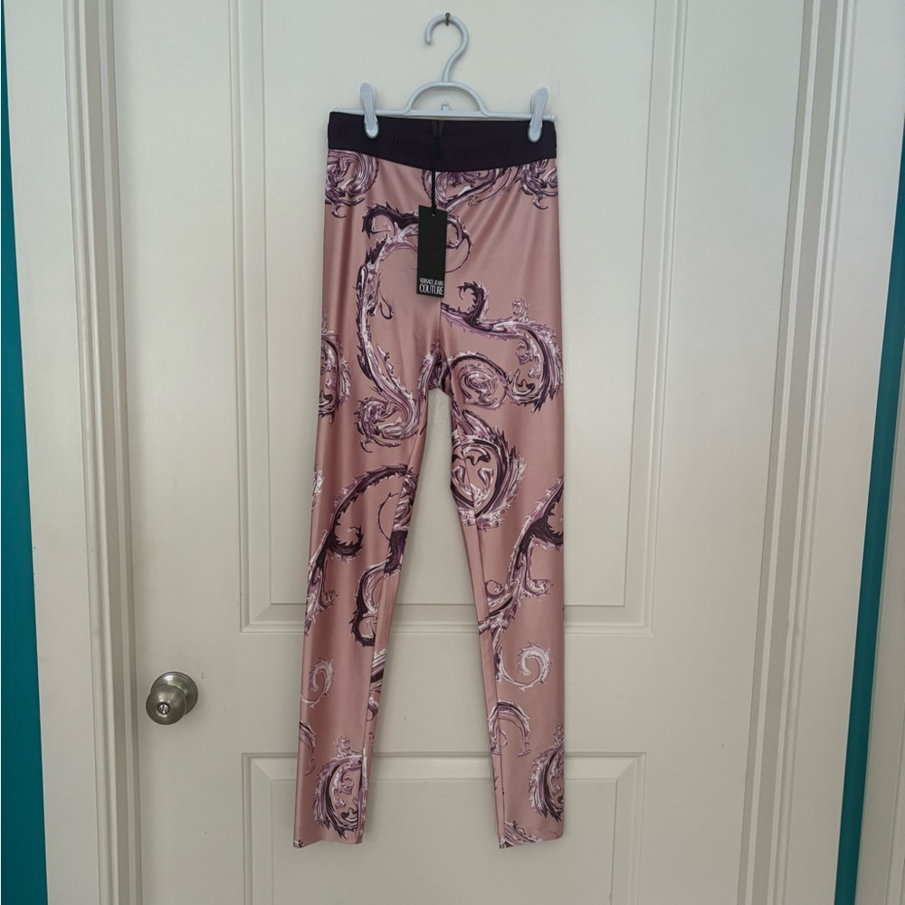NWT- Versace soft, silky, shades of pink leggings, S (found them)!